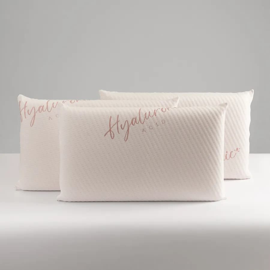 Guanciale sfoderabile 42x72 cm in Memory Prime con acido ialuronico h 13 cm - Hydraskin