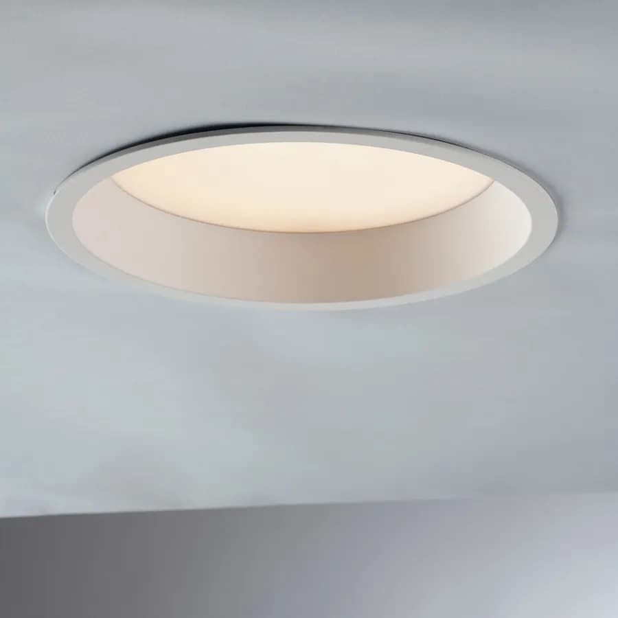 Incasso antiriflesso 15,4x5,5cm 3000k in alluminio bianco