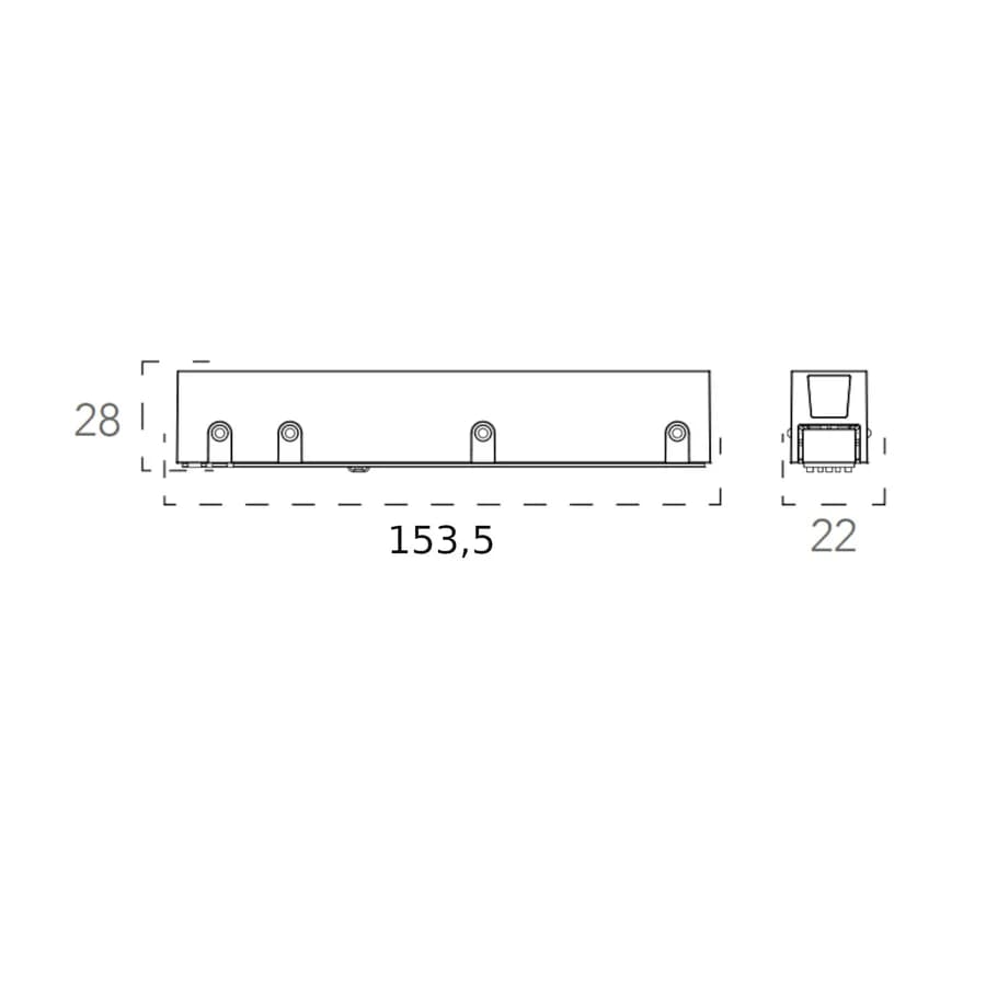Innesto per elettrificazione 48 V per sistema binario - Power Row - Inc - Met - Light