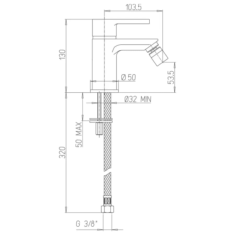 Jacuzzi - Rubinetteria Flag set miscelatori per lavabo canna alta bidet e vasca completo