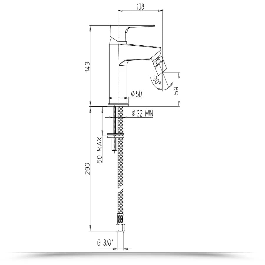 Jacuzzi - Rubinetteria modello Inca set completo di miscelatori per bidet lavabo e incasso doccia con deviatore
