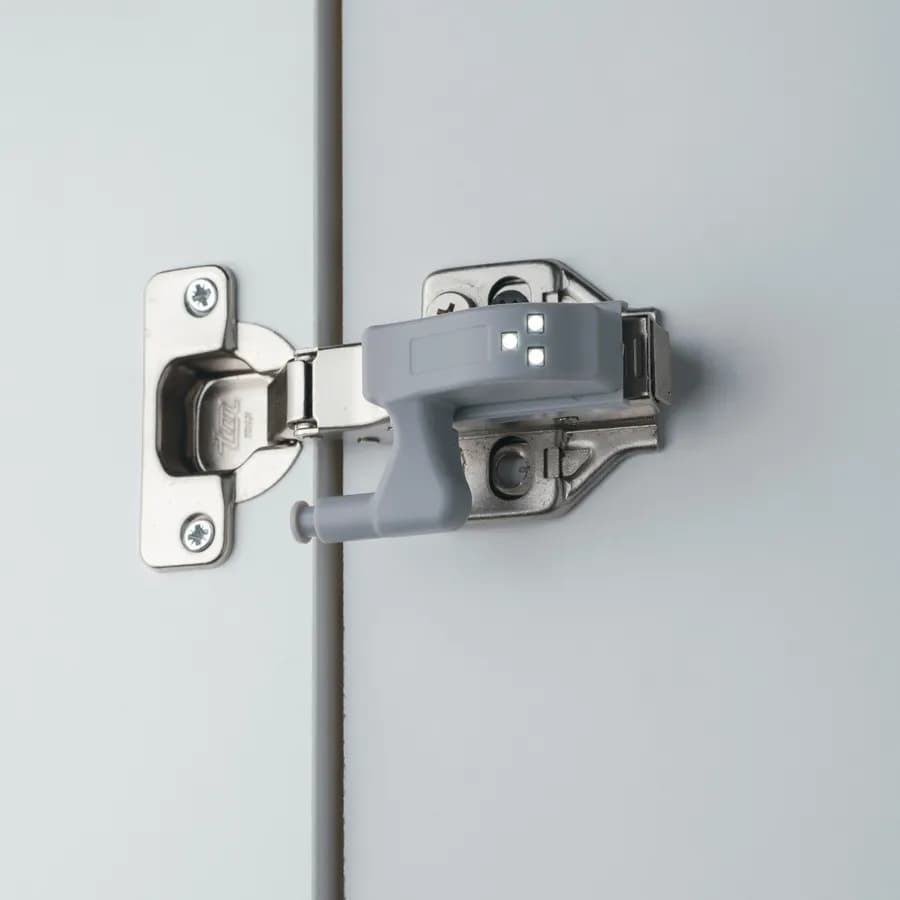 Kit 2 pezzi copri cerniera per anta 4,9 cm in policarbonato grigio