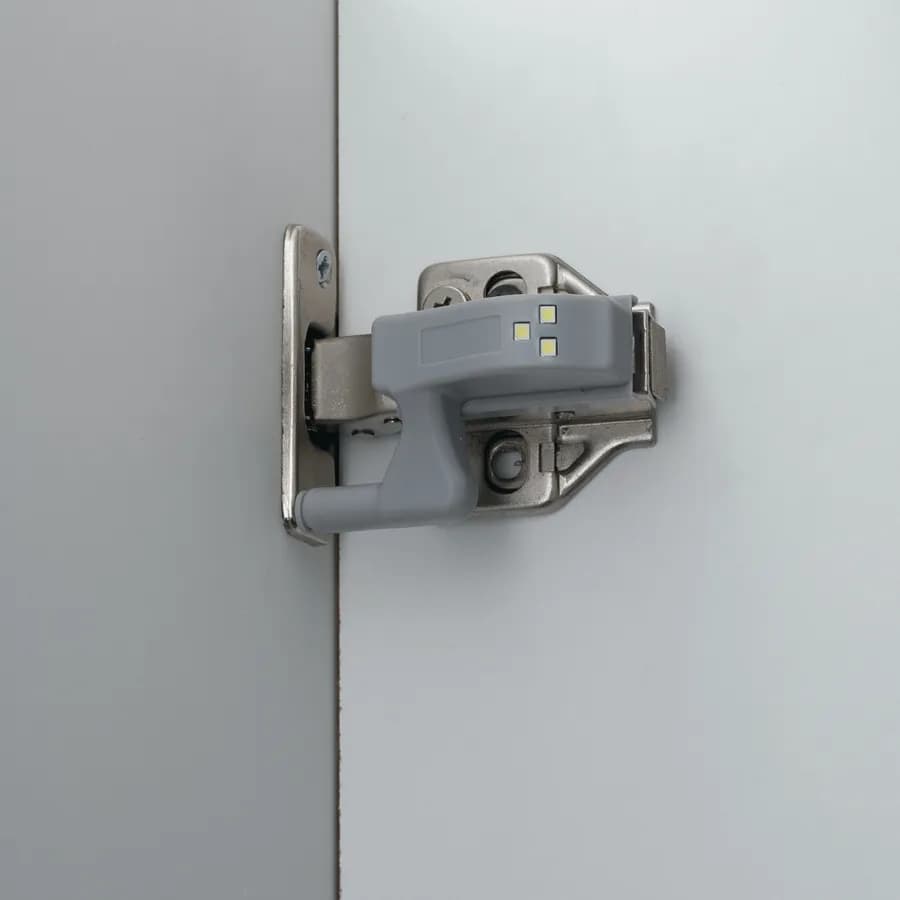Kit 2 pezzi copri cerniera per anta 4,9 cm in policarbonato grigio