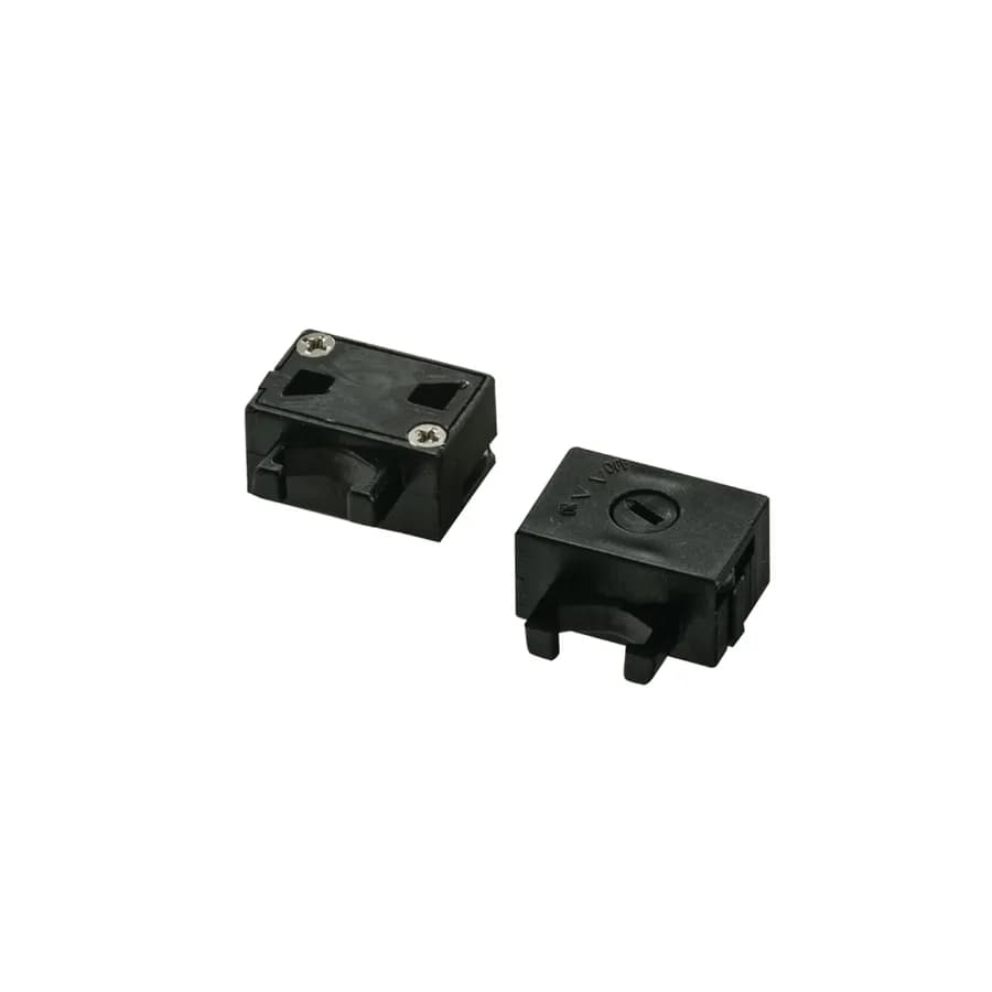 Kit 2 pezzi fermi per corpi illuminanti per sistema binario - Power Row - Inc - Met - Light