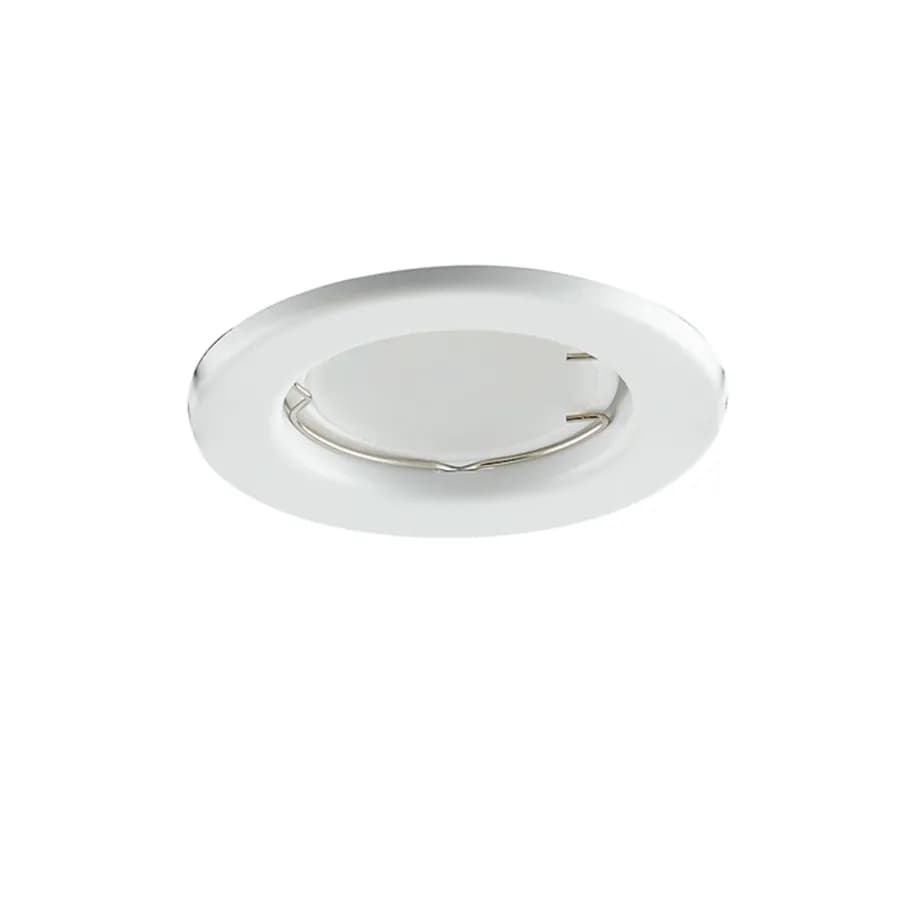 Kit tre incassi 8x10,5 cm in metallo bianco con lampadina GU10 inclusa