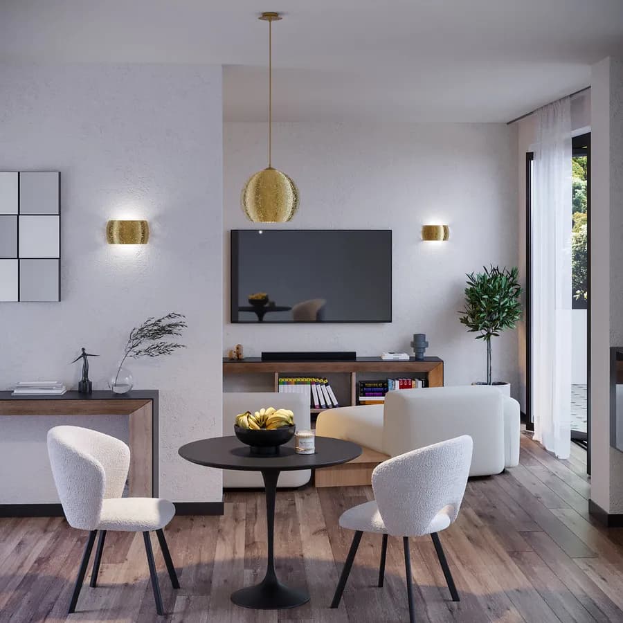 Lampada a sospensione 30 cm in vetro con foglia oro