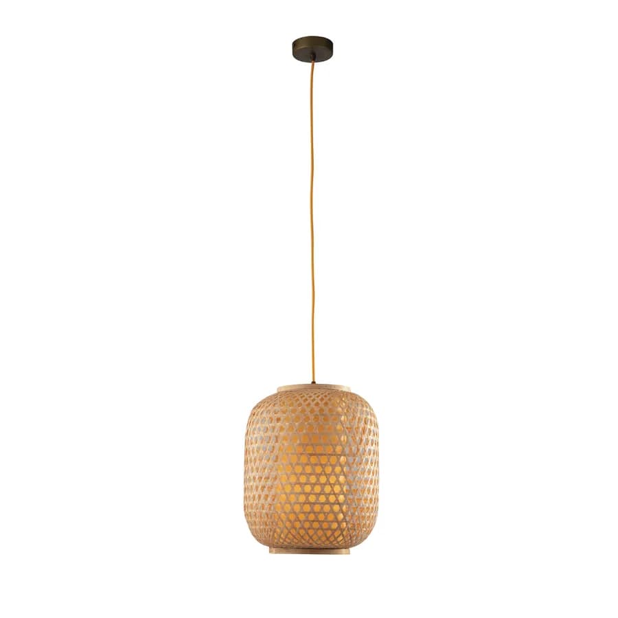 Lampada a sospensione 30x37 cm in bambù naturale