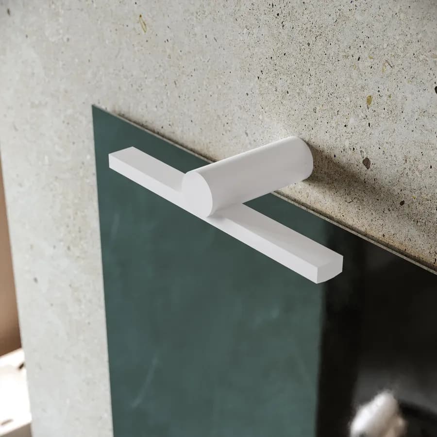Lampada applique 30 cm in metallo bianco opaco - Float