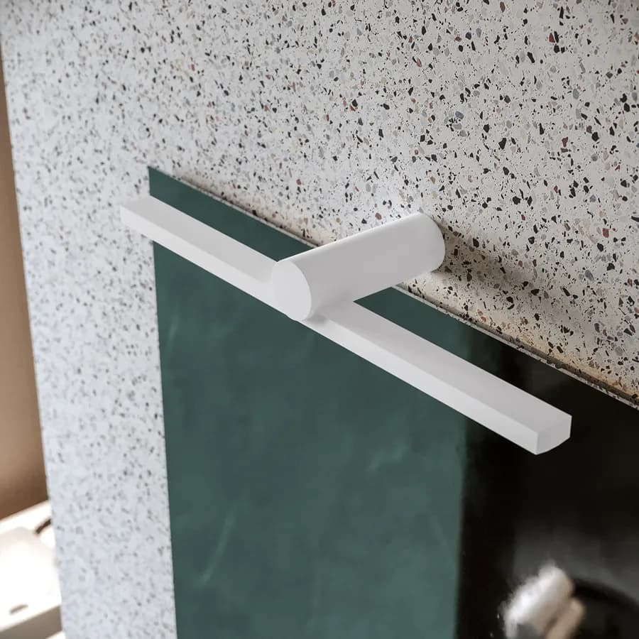 Lampada applique 45 cm in metallo bianco opaco - Float