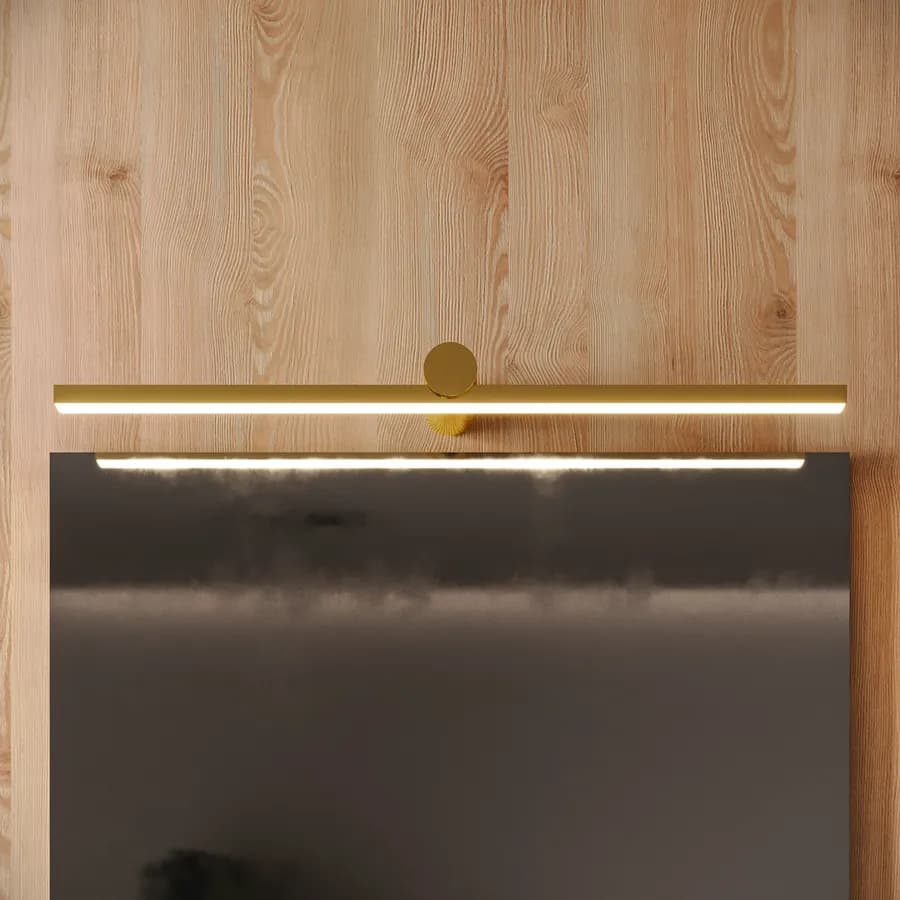 Lampada applique 65 cm in metallo oro - Float