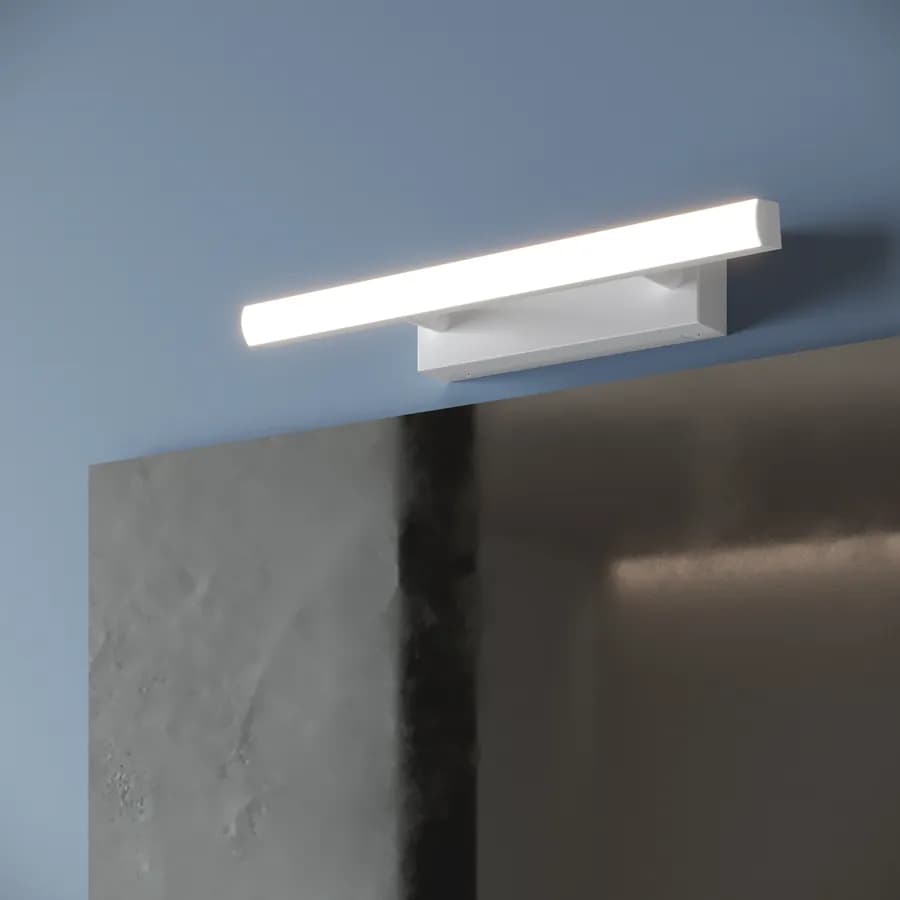 Lampada applique orientabile 30 cm in metallo bianco opaco - Orients