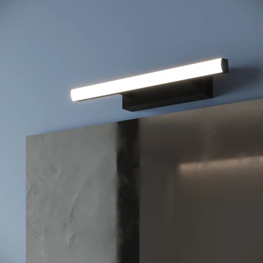 Lampada applique orientabile 30 cm in metallo nero opaco - Orients
