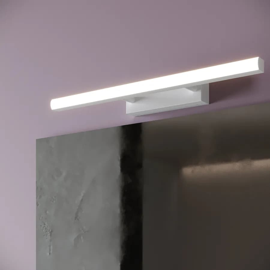Lampada applique orientabile 45 cm in metallo bianco opaco - Orients