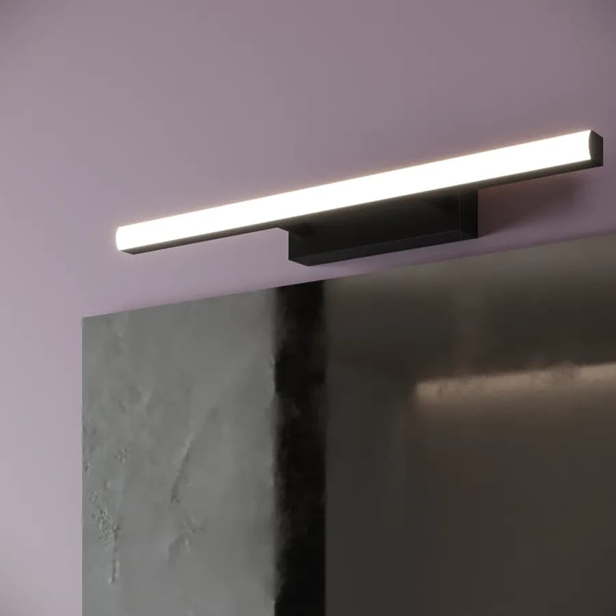 Lampada applique orientabile 45 cm in metallo nero opaco - Orients