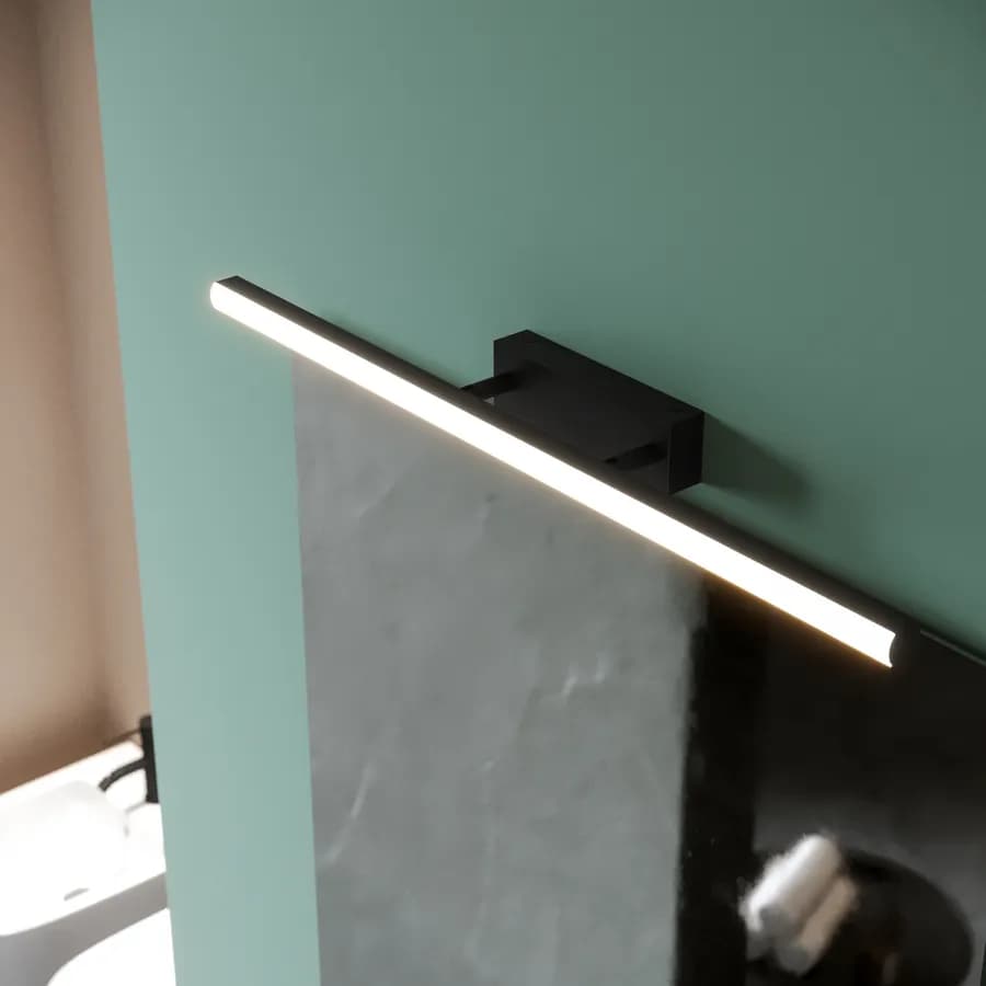 Lampada applique orientabile 65 cm in metallo nero opaco - Orients