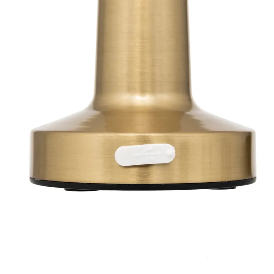 Lampada da esterno ricaricabile 21 h cm in acciaio oro - Goldy