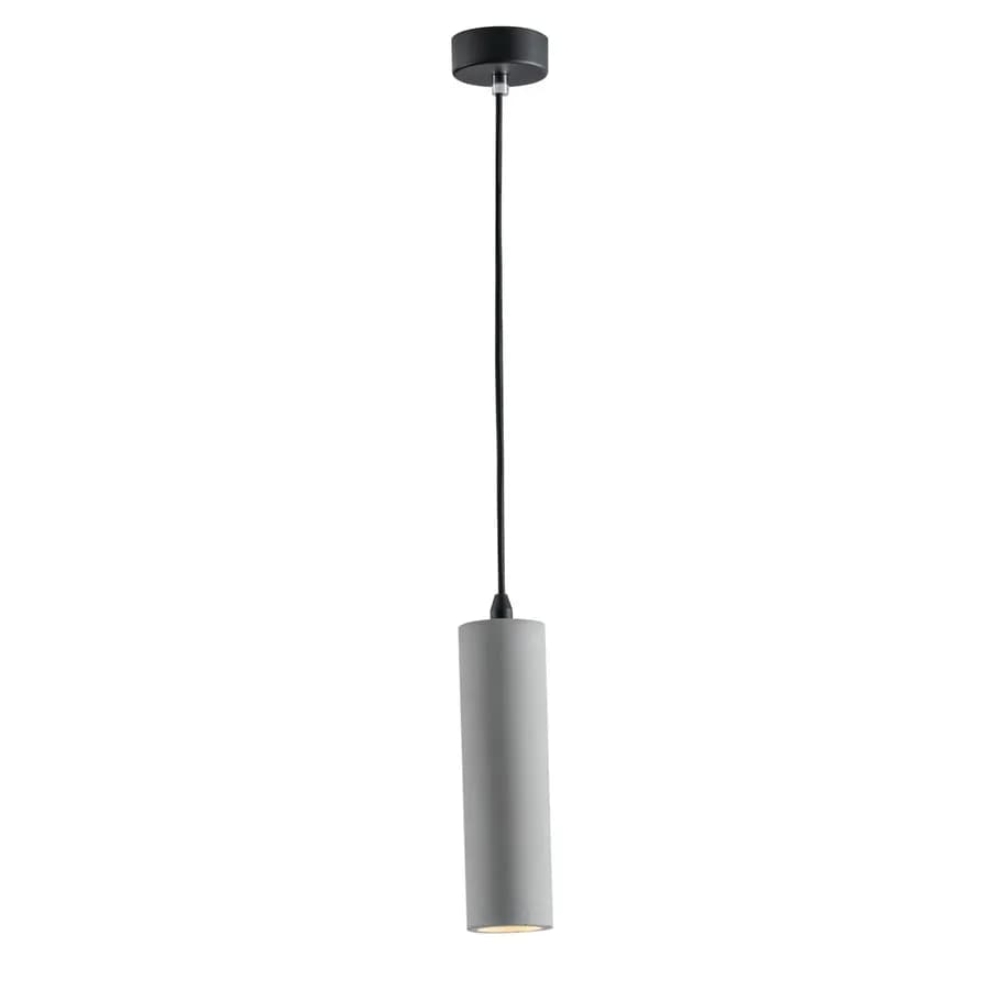 Lampada da soffitto 130h cm in cemento grigio