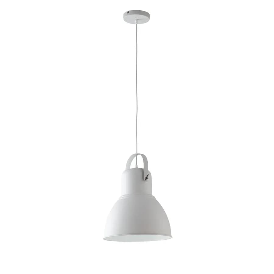 Lampada da soffitto 184h cm in metallo bianco