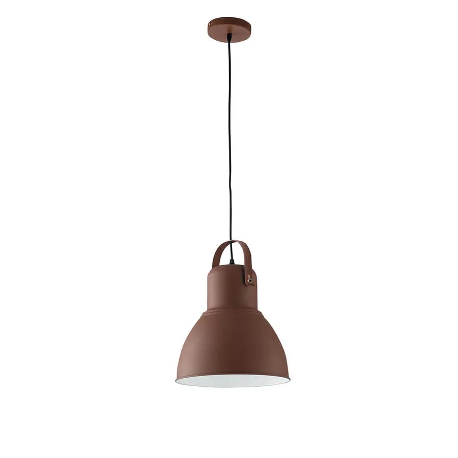 Lampada da soffitto 184h cm in metallo marrone