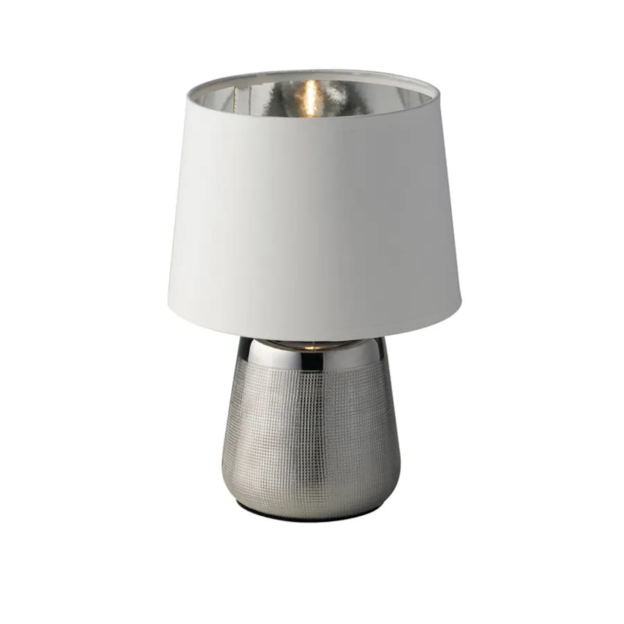 Lampada da tavolo Ø17 cm in ceramica silver