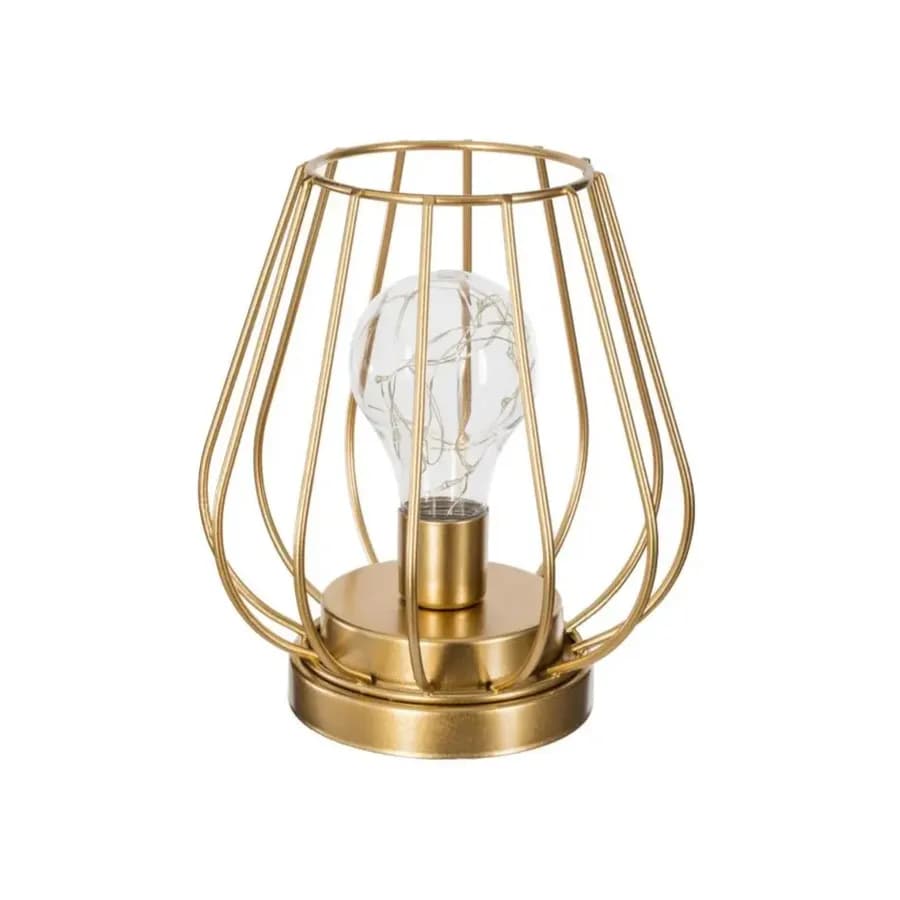 Lampada da tavolo 17x14,5 cm metallo oro
