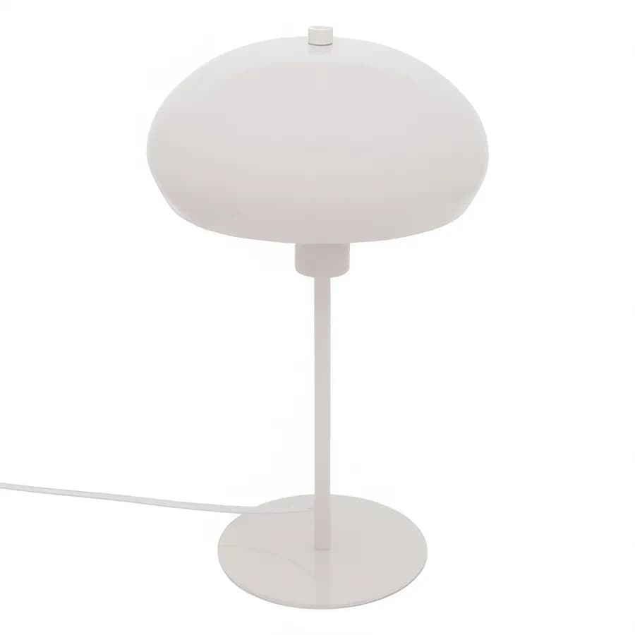 Lampada da tavolo 38h cm in acciaio bianco - Conway