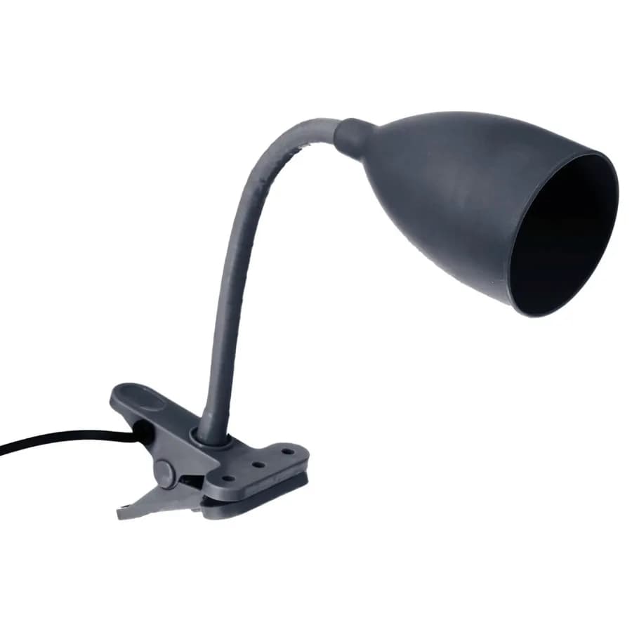 Lampada da tavolo 43 h cm regolabile con morsetto in metallo blu scuro - Jillian