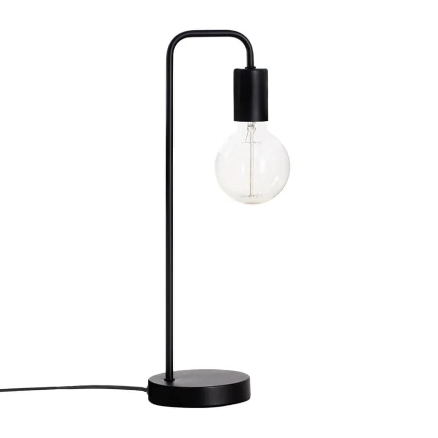 Lampada da tavolo 45h cm in metallo nero - Scylla