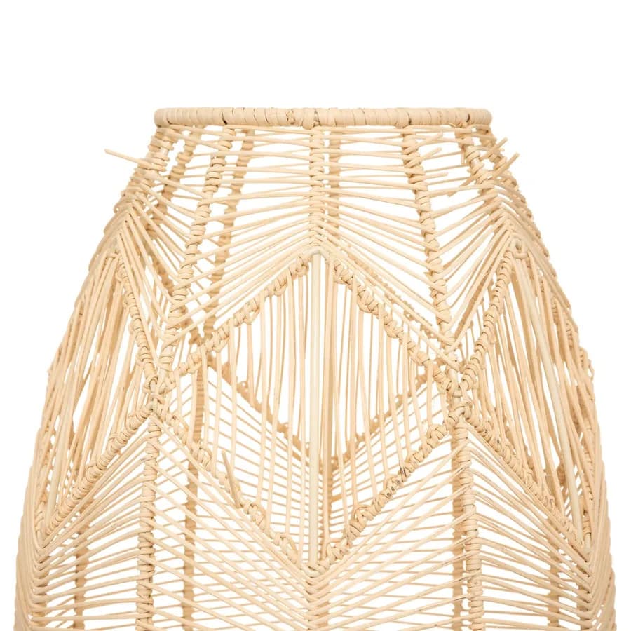 Lampada da tavolo 49h cm in rattan naturale