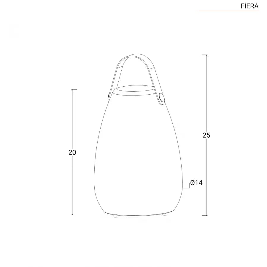 Lampada da tavolo a 7 colori con telecomando - Fiera