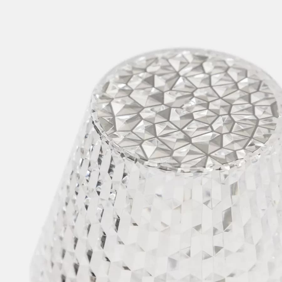Lampada da tavolo a LED 8x26 h cm con effetto cristallo - Avenia