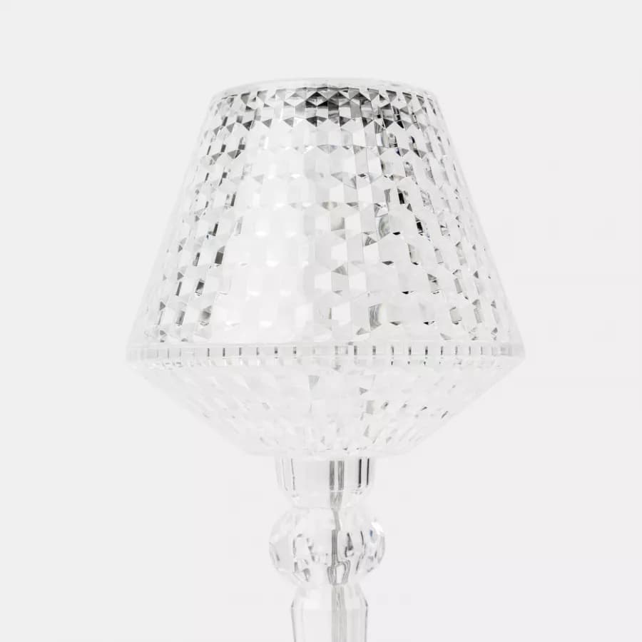 Lampada da tavolo a LED 8x26 h cm con effetto cristallo - Avenia