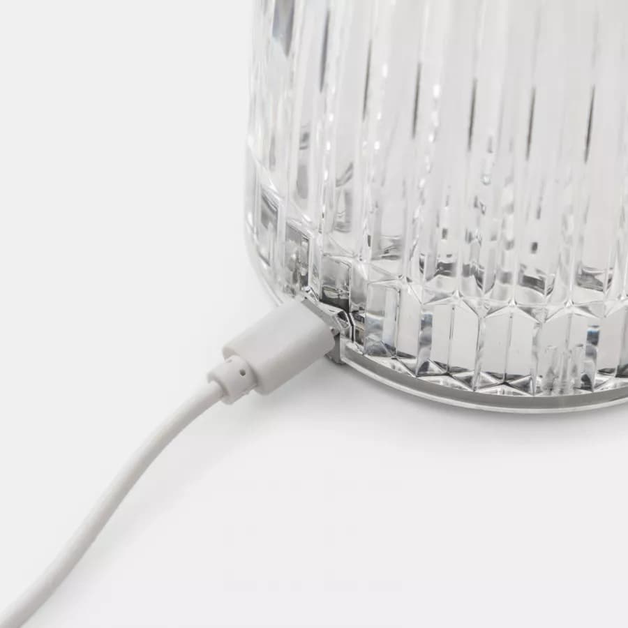 Lampada da tavolo a LED ricaricabile 16x25 h cm - Eirene