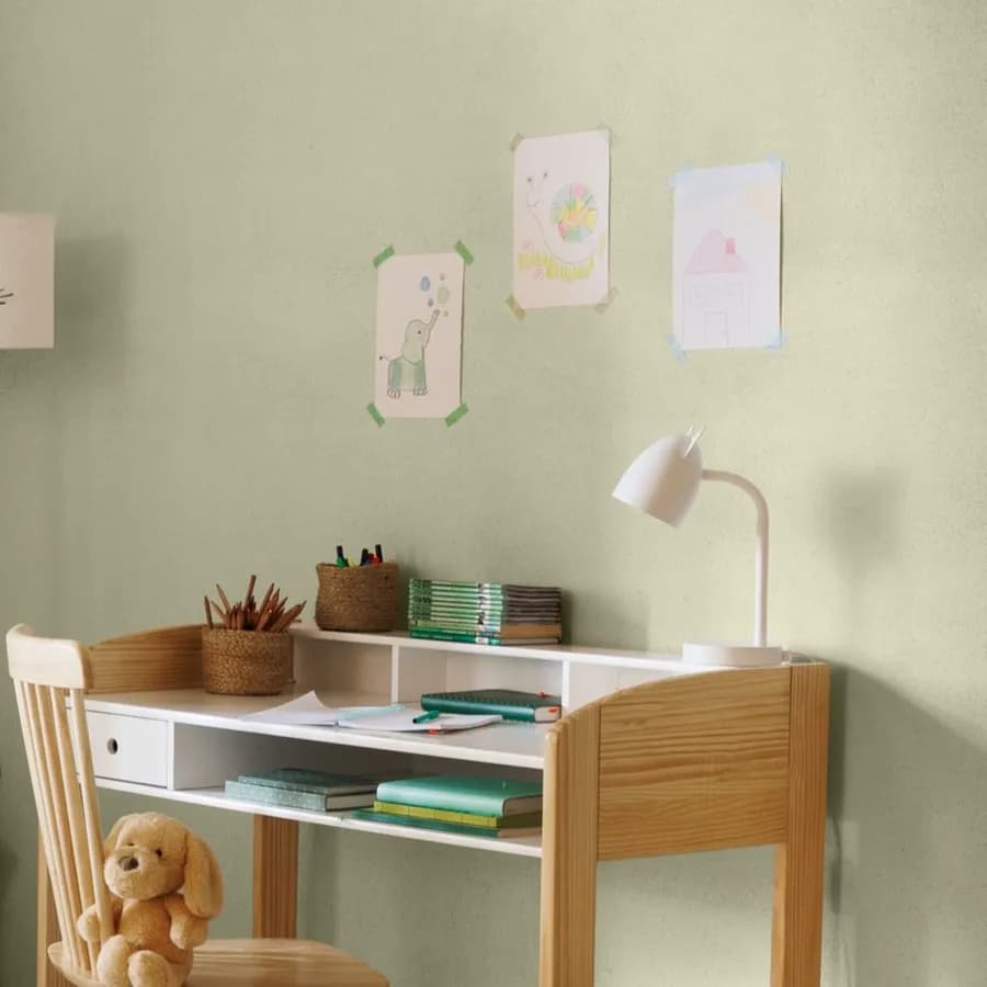 Lampada da tavolo con orecchie 31h cm in metallo bianco