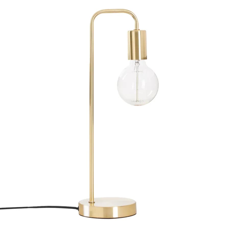 Lampada da tavolo 45h cm in metallo oro - Scylla