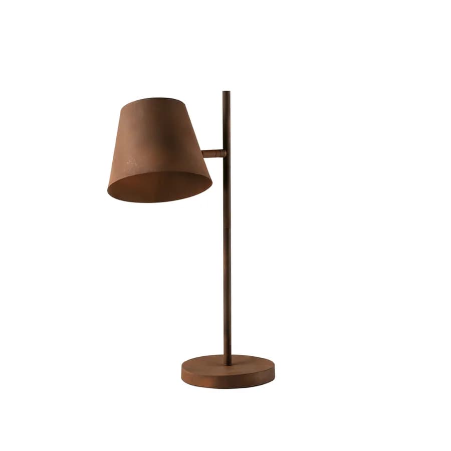 Lampada da tavolo per interno 33,5x55h cm in metallo terracotta