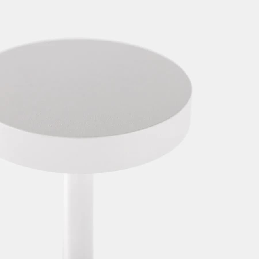 Lampada da tavolo portatile a LED 11x38h cm in alluminio bianco - Spritz