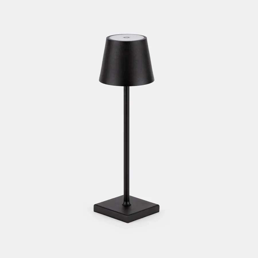 Lampada da tavolo portatile a LED 11x38h cm in alluminio nero - Mojito