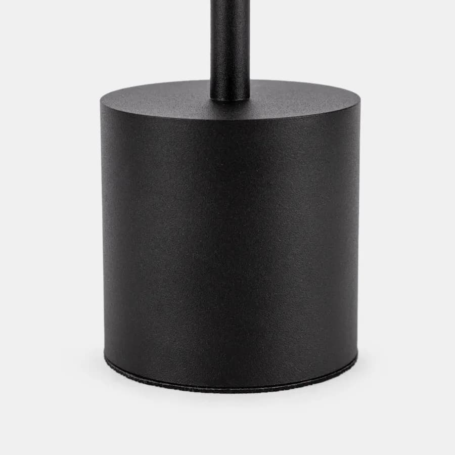 Lampada da tavolo portatile a LED 11x38h cm in alluminio nero - Spritz