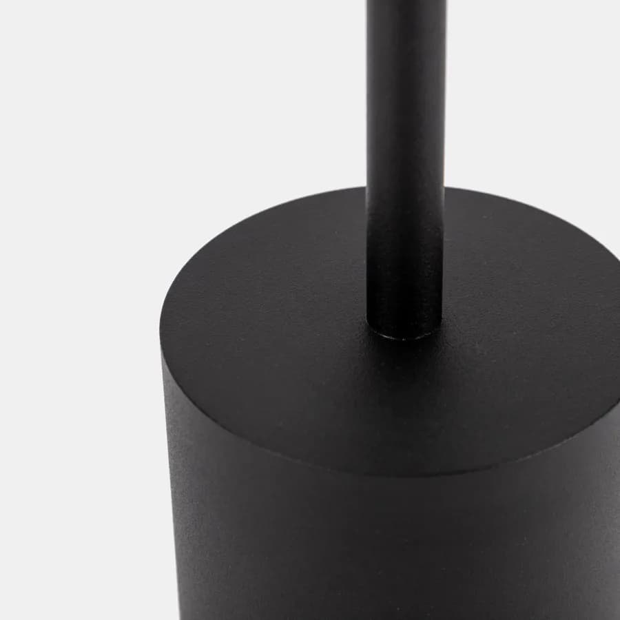 Lampada da tavolo portatile a LED 11x38h cm in alluminio nero - Spritz