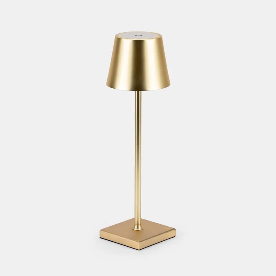 Lampada da tavolo portatile a LED 11x38h cm in alluminio oro - Mojito