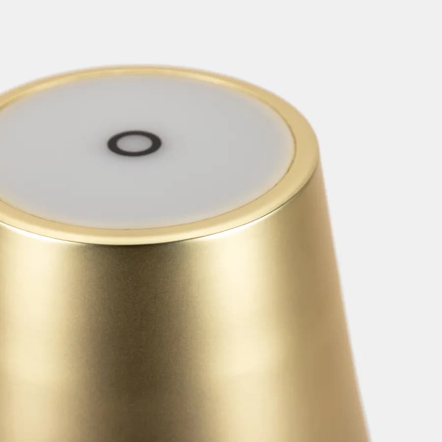 Lampada da tavolo portatile a LED 11x38h cm in alluminio oro - Mojito