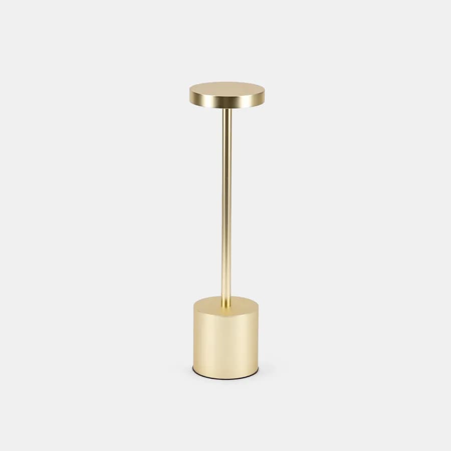 Lampada da tavolo portatile a LED 11x38h cm in alluminio oro - Spritz