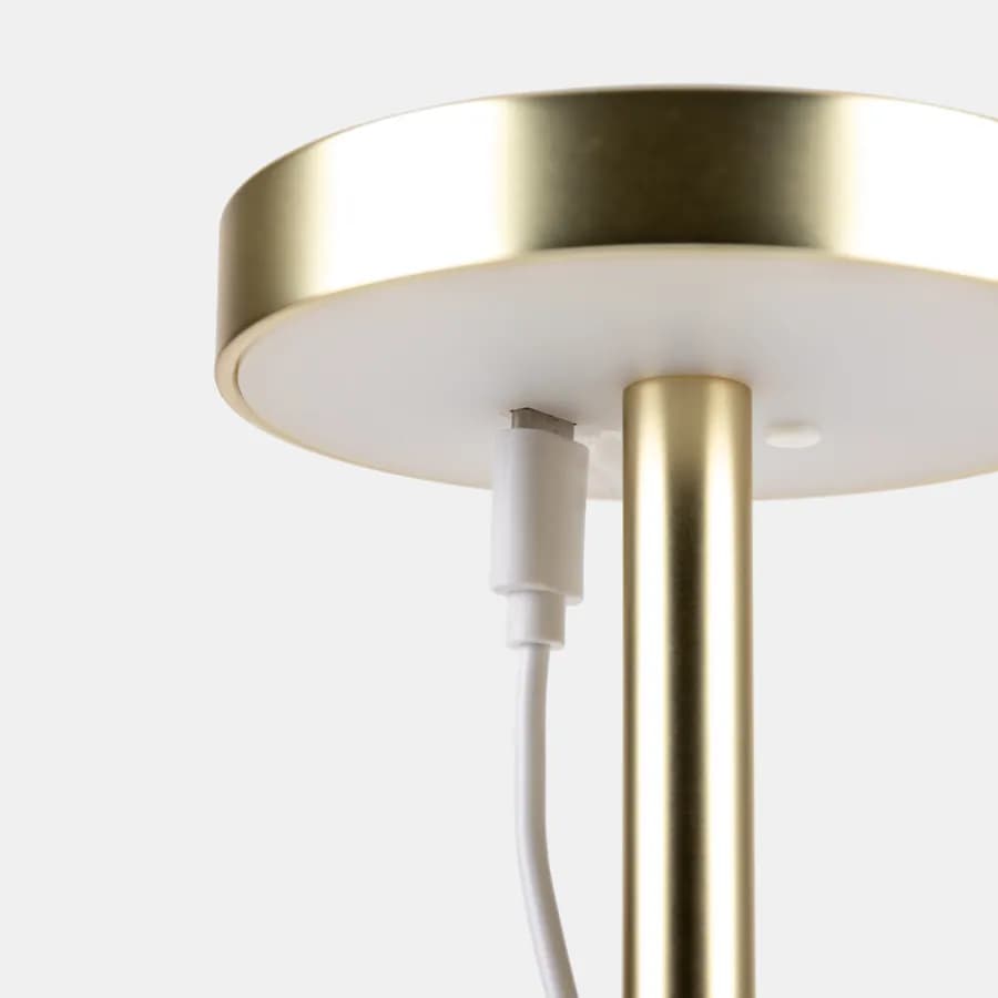 Lampada da tavolo portatile a LED 11x38h cm in alluminio oro - Spritz