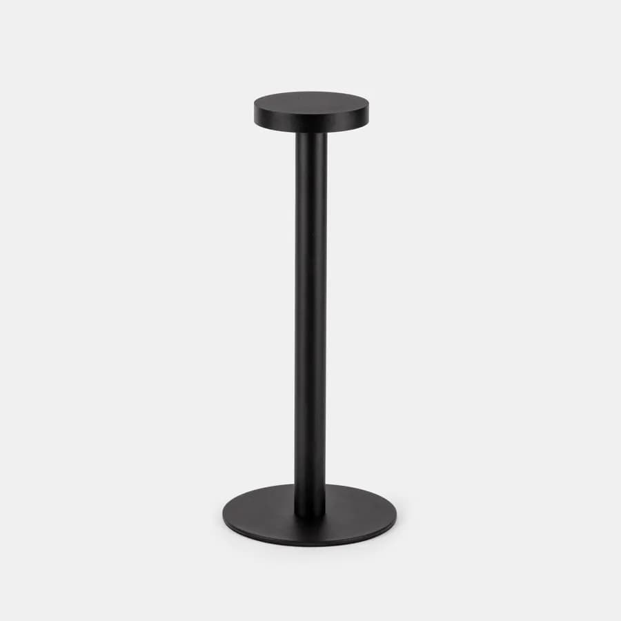 Lampada da tavolo portatile a LED 14x34h cm in alluminio nero - Fair