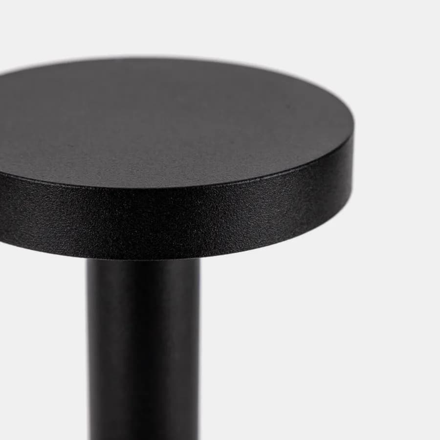 Lampada da tavolo portatile a LED 14x34h cm in alluminio nero - Fair