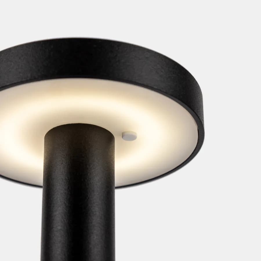 Lampada da tavolo portatile a LED 14x34h cm in alluminio nero - Fair