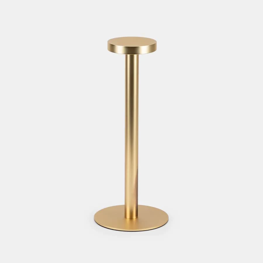 Lampada da tavolo portatile a LED 14x34h cm in alluminio oro - Fair