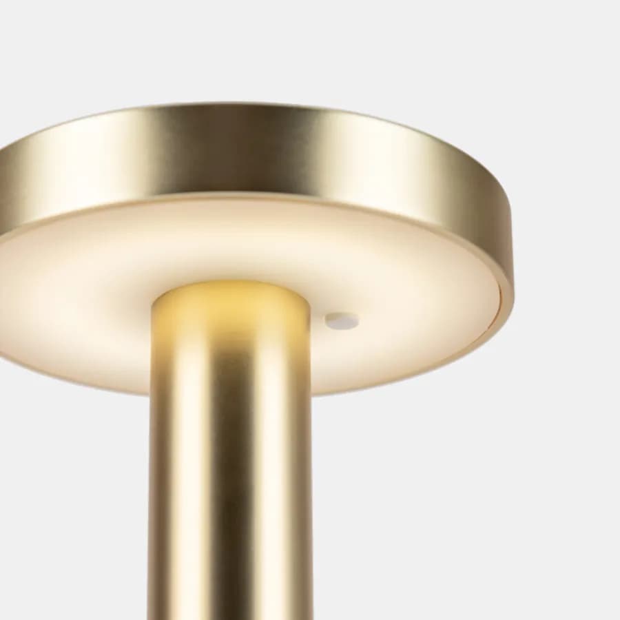 Lampada da tavolo portatile a LED 14x34h cm in alluminio oro - Fair