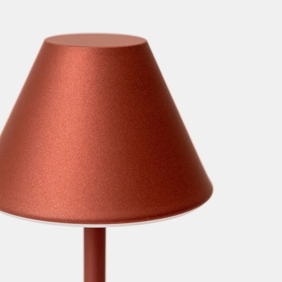 Lampada da tavolo touch 10x26 h cm in alluminio rame - Etna
